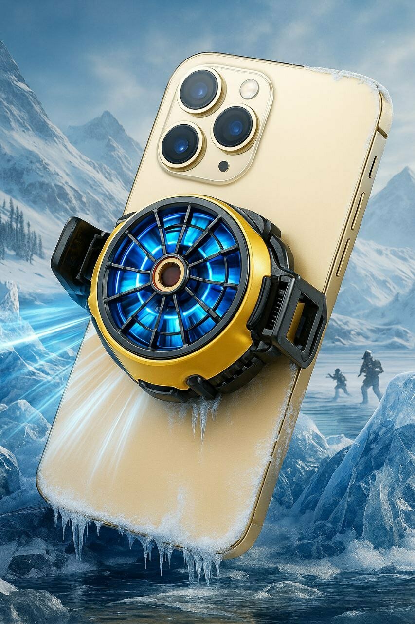 Кулер Phone Cooler, для телефона, автоматическое охлаждение, цифровой дисплей — фото 1