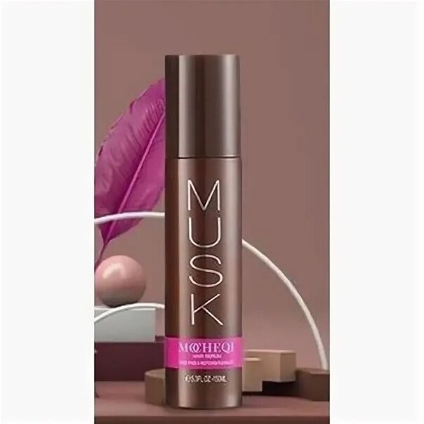 Изображение Разглаживающая сыворотка для волос MOCHEQI MUSK, 150 мл, придает блеск, упругость, термозащита, спрей