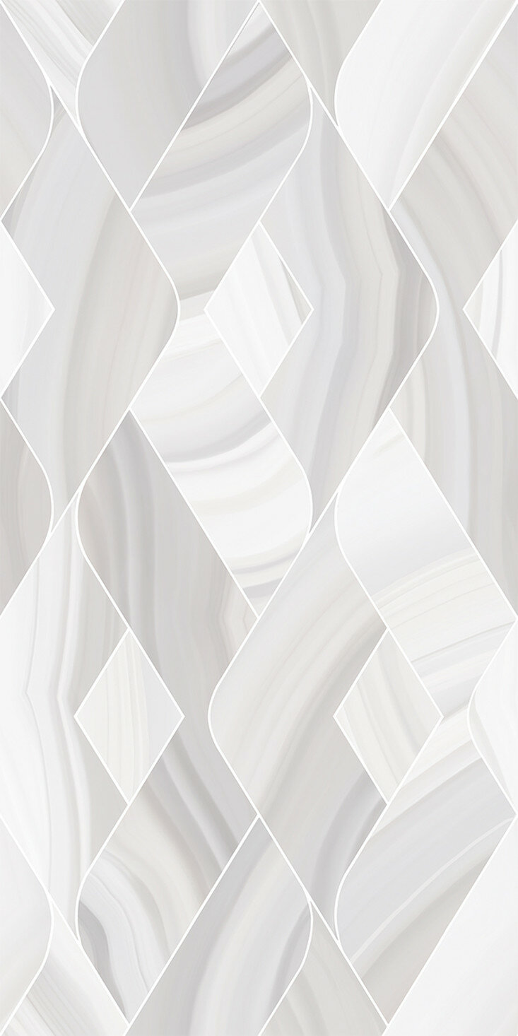 Плитка настенная Azori ACATE CASCADE 315х63 см эффект камня глянцевая серая