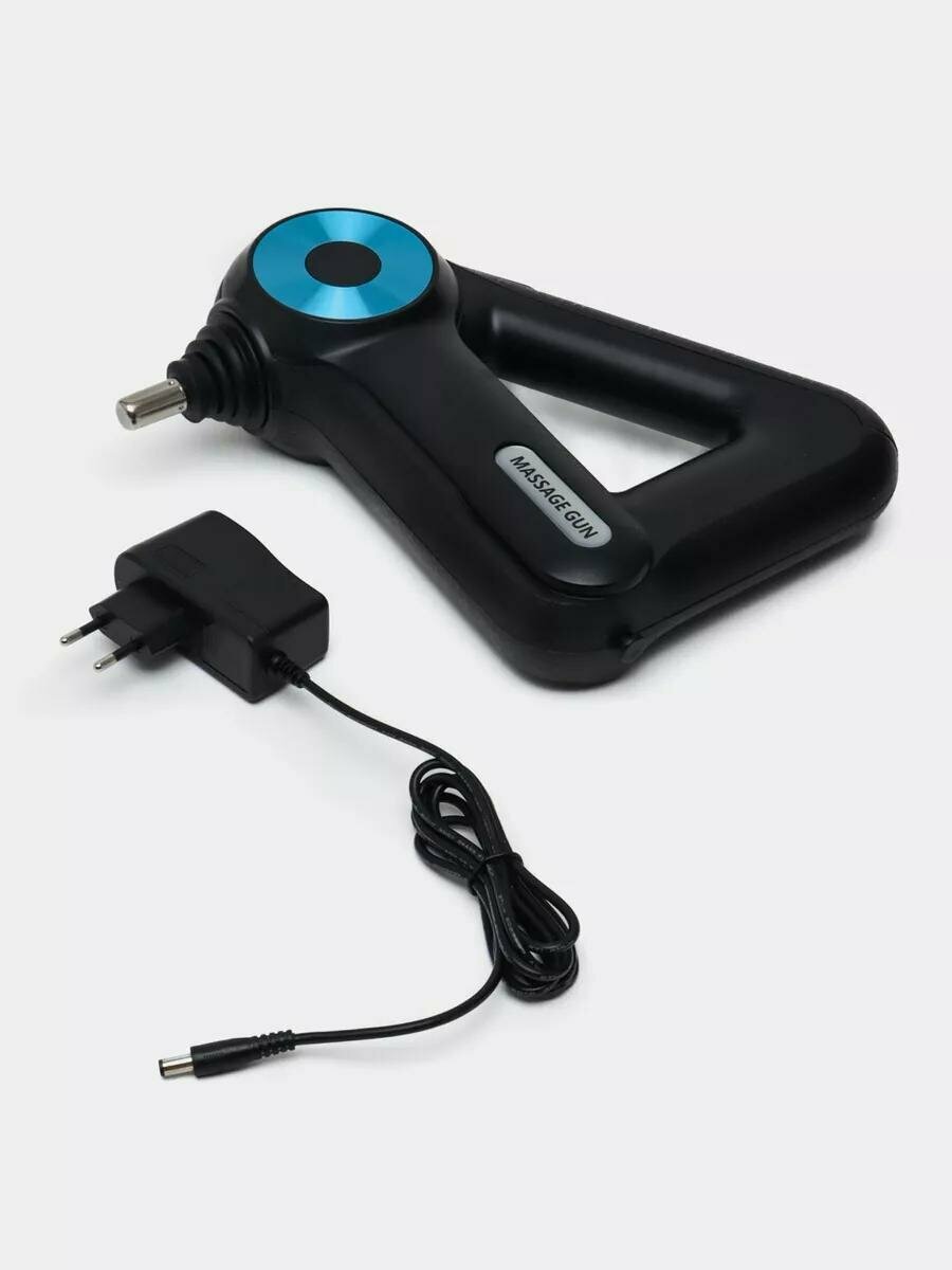 Перкуссионный массажер, 12 насадок, 5000 об/мин, ABS-пластик — фото 1