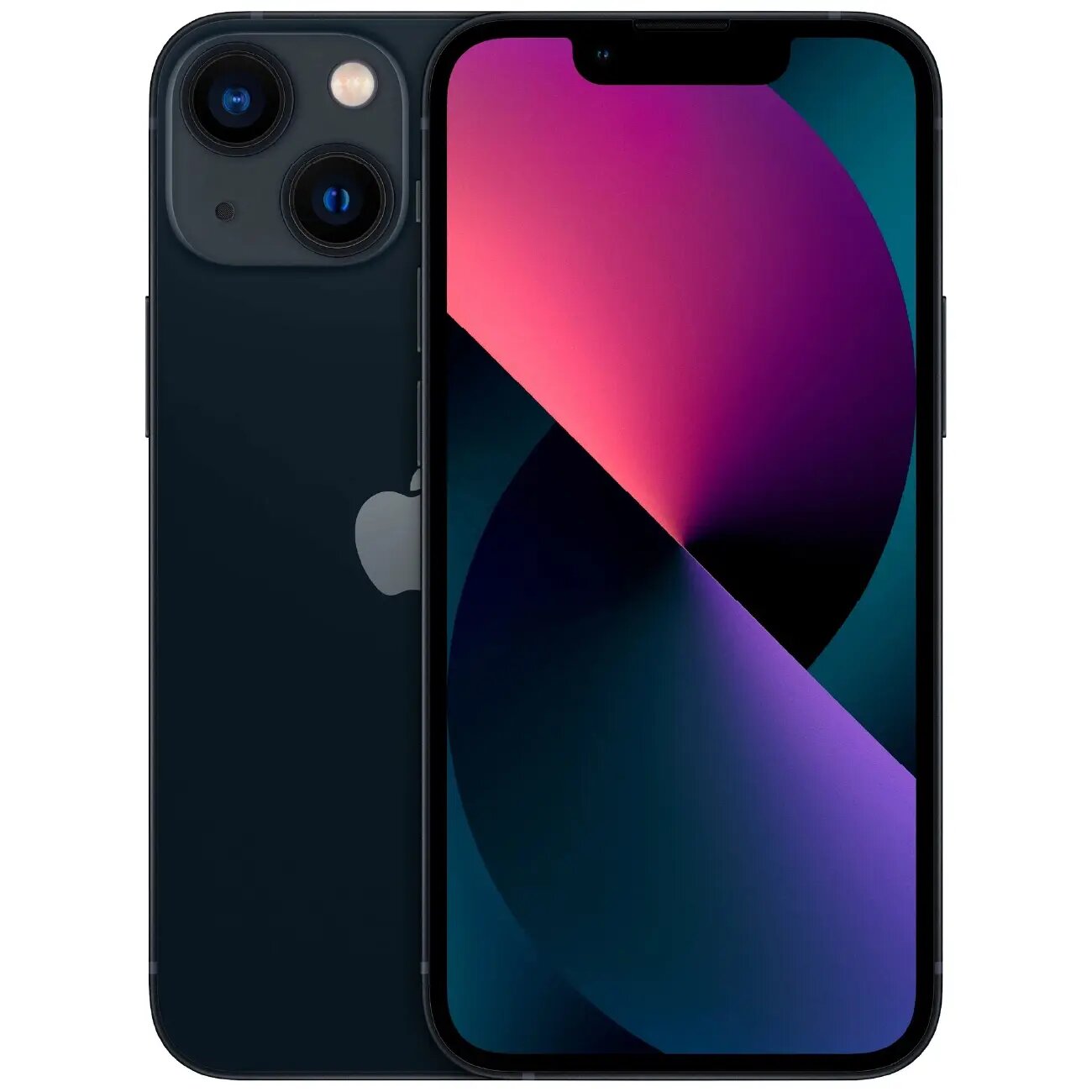 Смартфон Apple iPhone 13, 128GB, тёмная ночь, iOS 15, OLED, 6.1", NFC