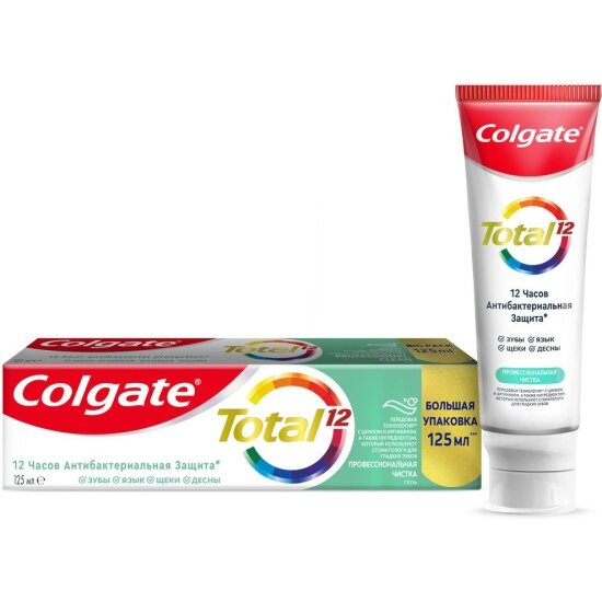Зубная паста Colgate Профессиональная чистка Тотал 12, 125 мл