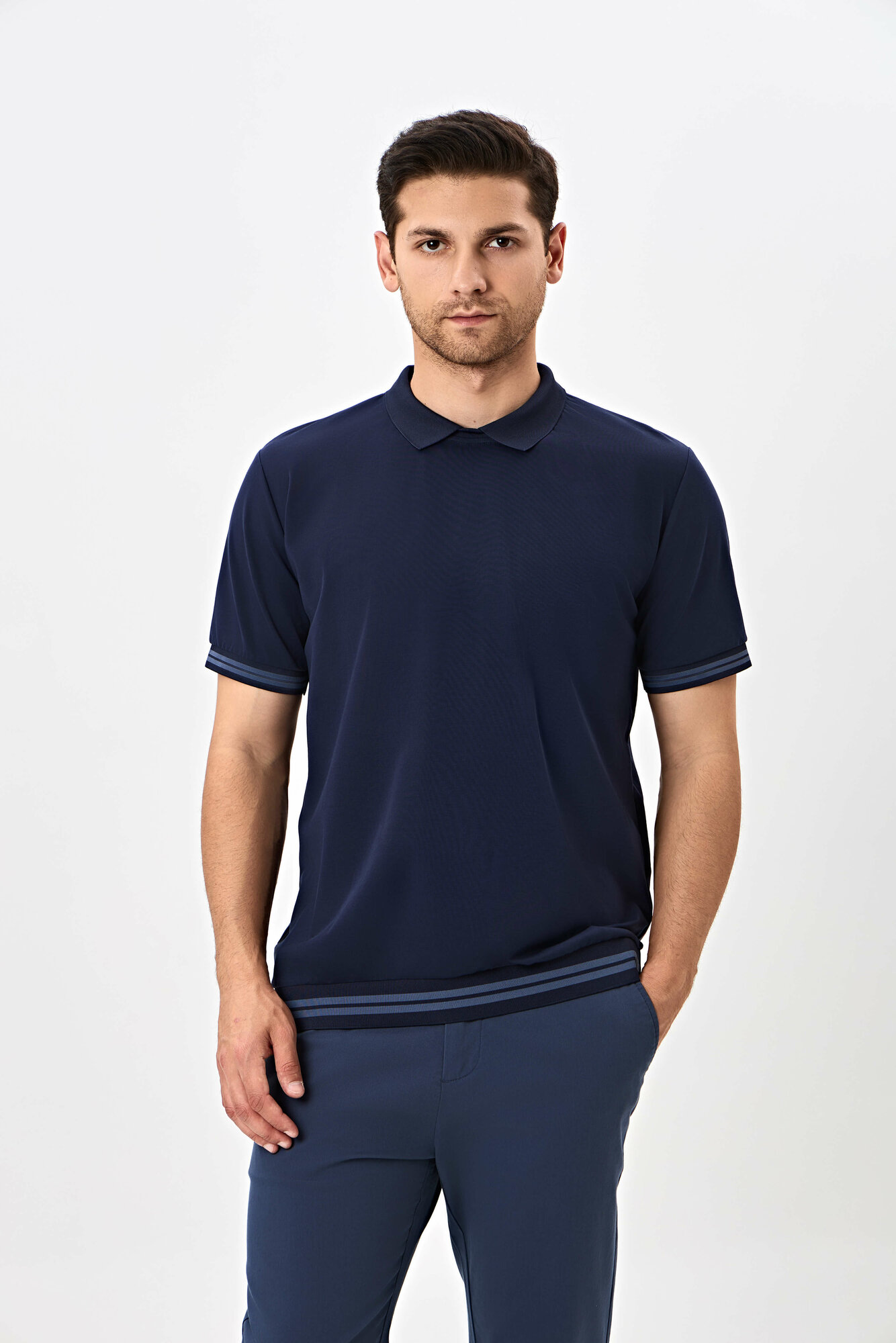 Поло спортивное TERRA PRO, размер XL, navy