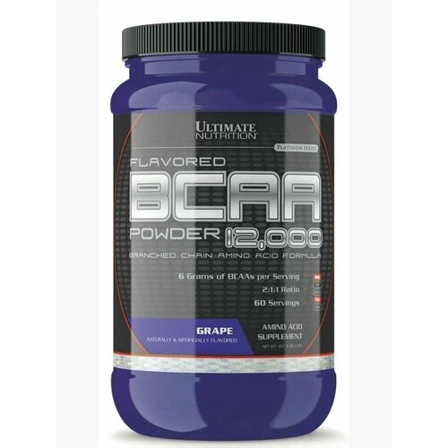 Аминокислоты BCAA 2:1:1 Ultimate Nutrition BCAA 12.000 Powder 457 г. Виноград