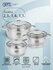 Набор кастрюль Gipfel Azalea 51061, нержавеющая сталь, 6 предмето...