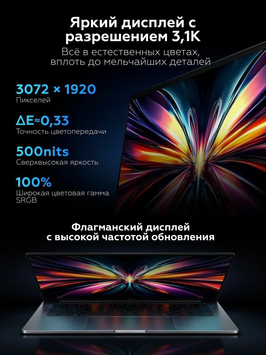 Картинки Ноутбук Redmi Book Pro 16 2025 Ultra7-255H/32G/1TB/3.1K JYU4650CN