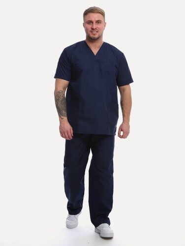 Изображение товара Медицинский костюм мужской, хирургический, костюм пищевика, рабочая одежда