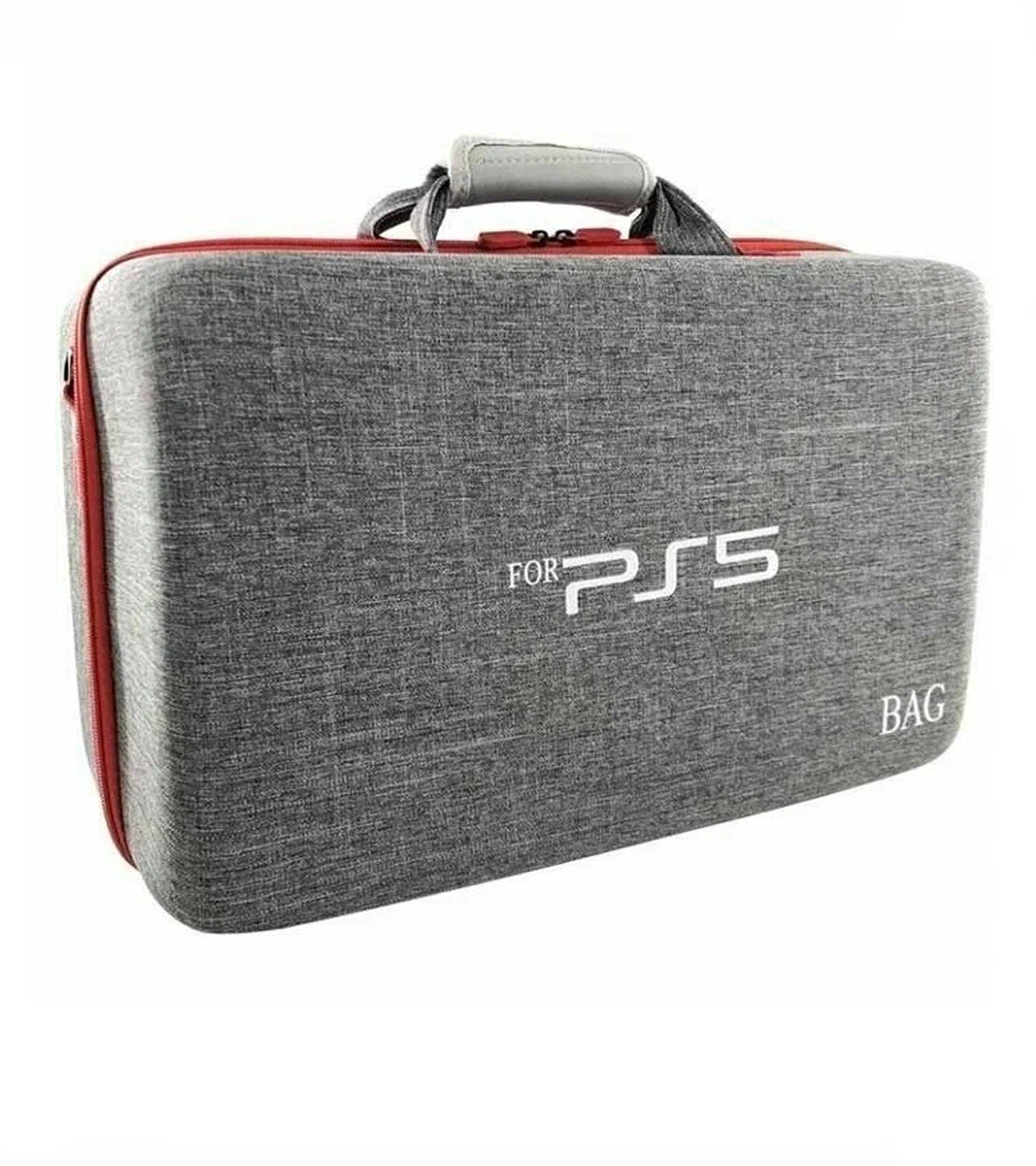Сумка для Sony Playstation 5 PS5 , для наушников 3d Pulse и геймпадов Dualsense чехол Bag Серая