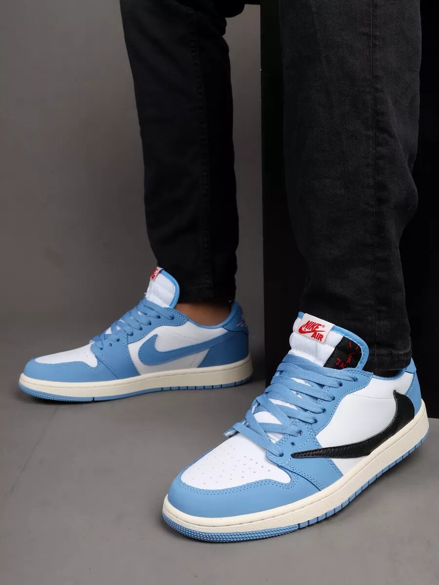 Кеды  Nike Air Force, размер 40,  Blue/Steel/Halo Gray 