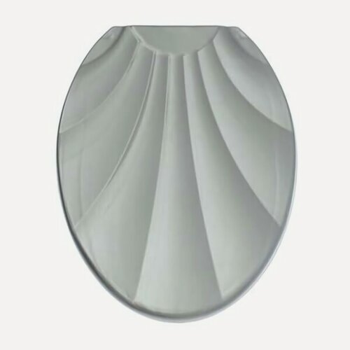 Изображение товара Крышка унитаза «ракушка» серебристый перламутр, РП-812, долговечная и практичная