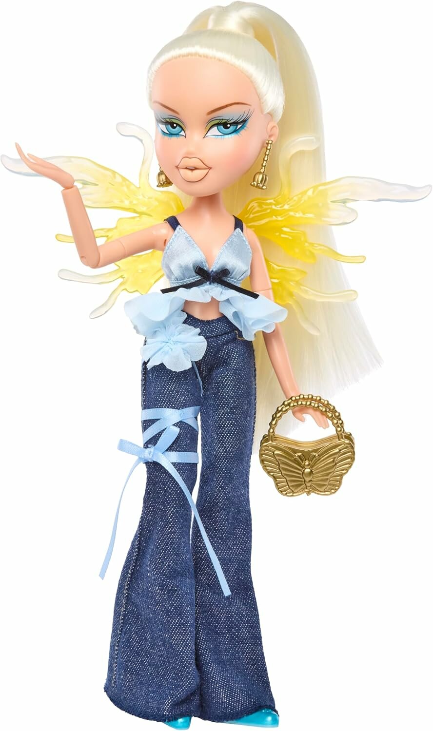 Bratz Fashion Pixiez Cloe коллекционная кукла, крылья-кольцо, одежда, серьги, сумка — фото 1