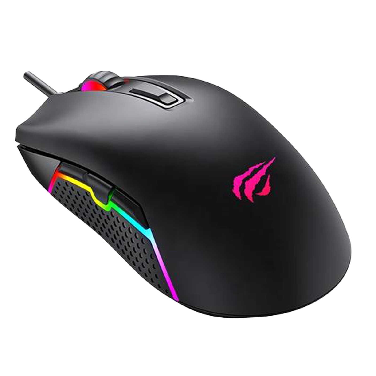 Игровая мышь Havit MS1010, оптическая светодиодная, проводная, для правой руки, черный