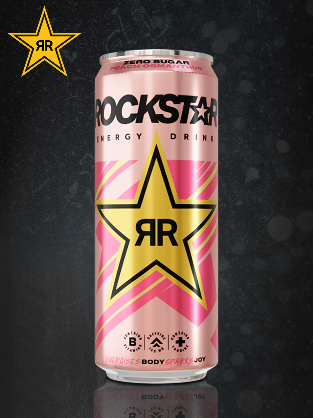Rockstar со вкусом персика 449 ml, 1 шт