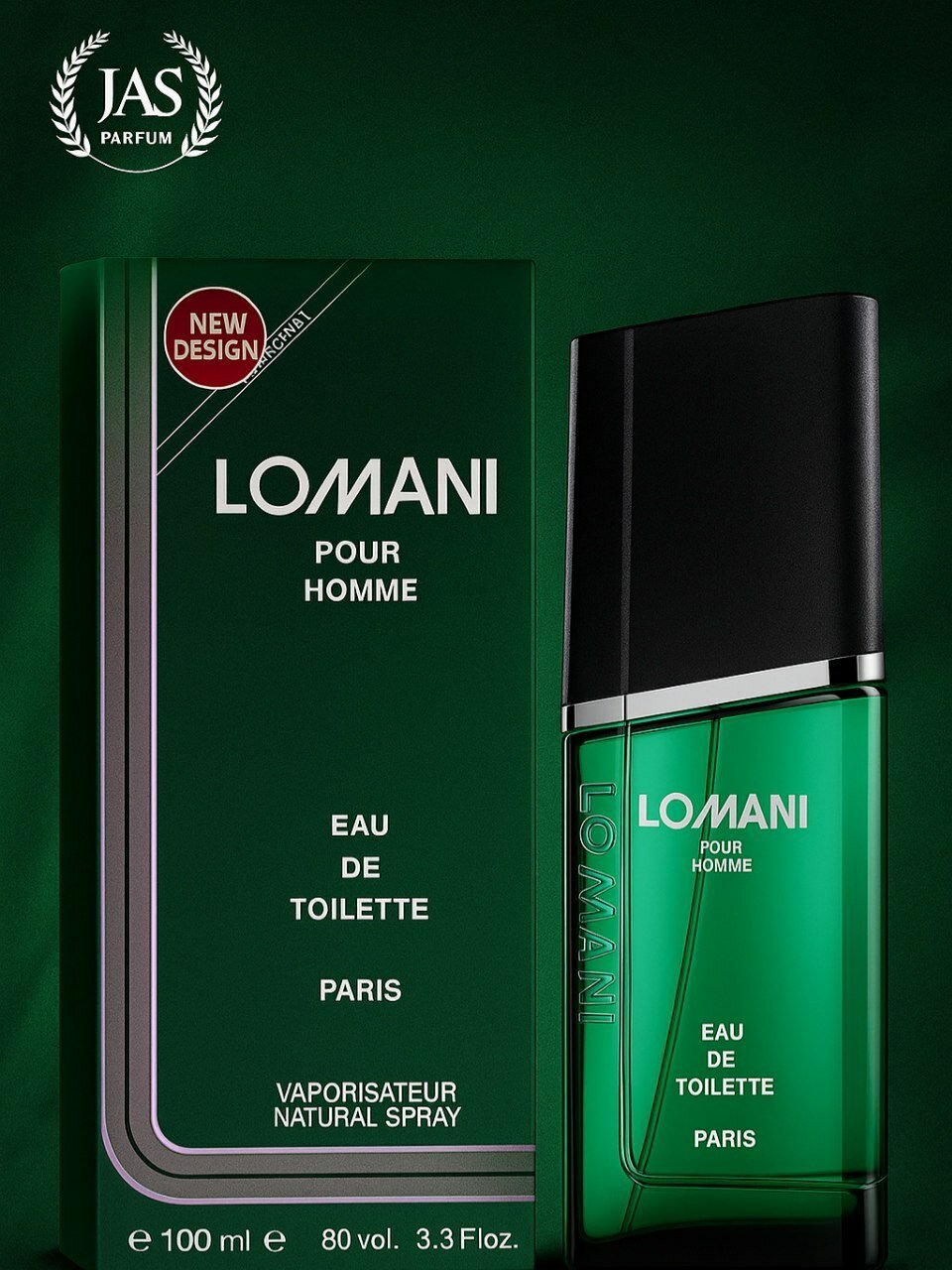 Туалетная вода LOMANI "POUR HOMME", альдегидная, акватическая, 100 мл