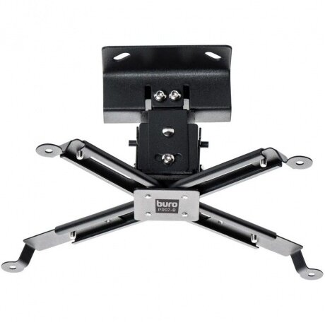 Кронштейн для проектора Buro PR07-B черный макс.12кг потолочный поворот и наклон