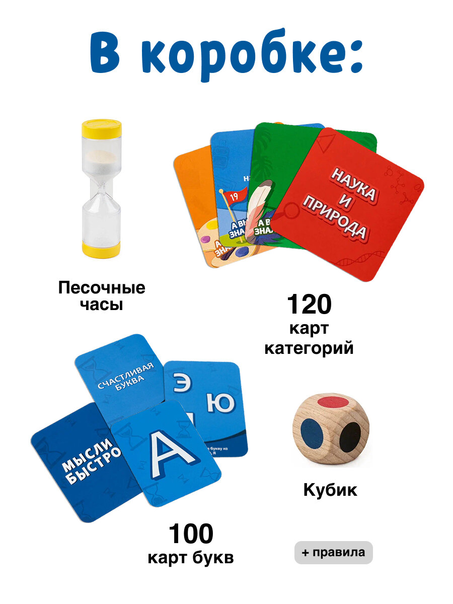 Развивающая настольная игра для детей и всей семьи Мысли Быстро — фото 1