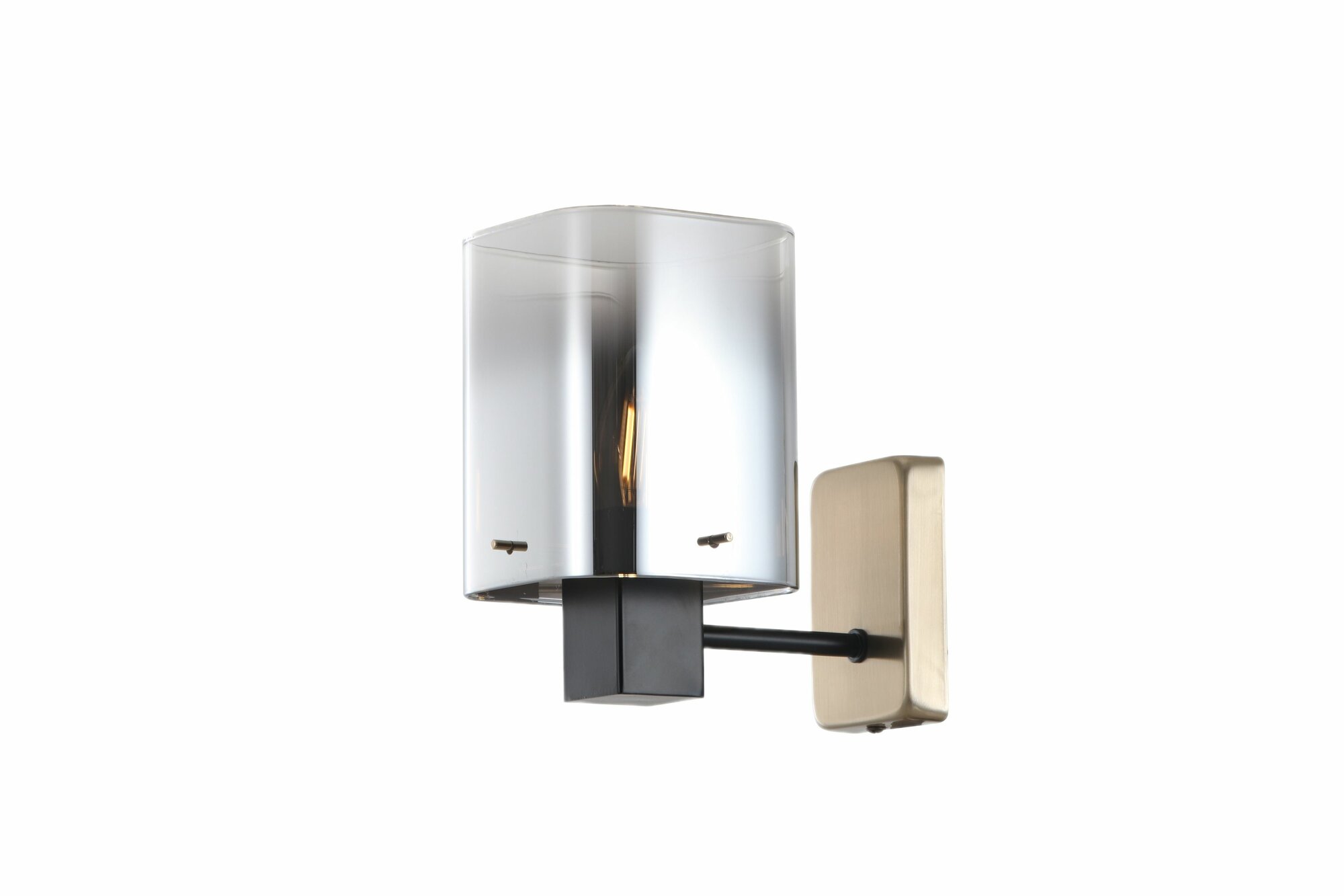 Бра росток 15720/1W BK+TJ 1x40W E14 h185 черный латунь