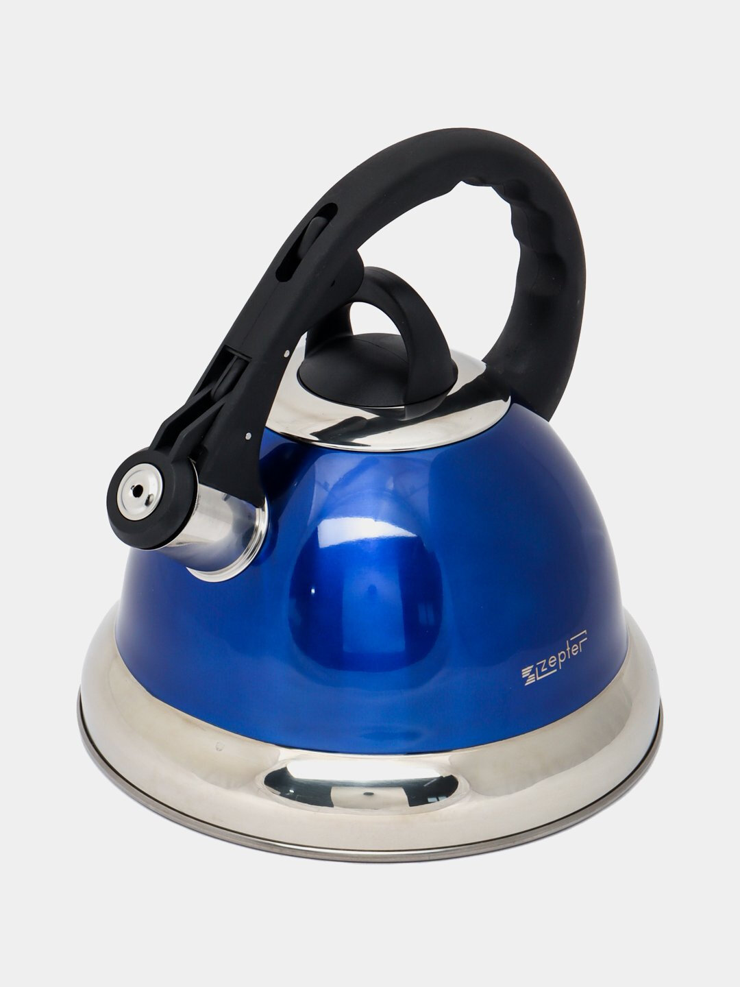 Чайник со свистком Zepter для всех типов плит, металлический, 3,2 литра, серый