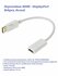 Переходник HDMI - DisplayPort Behpex, белый