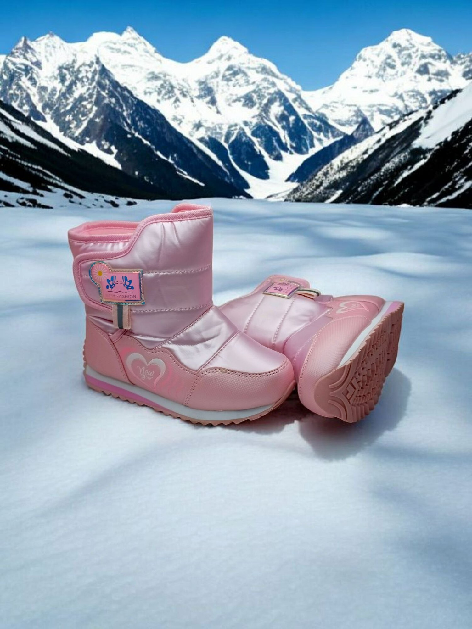 Дутики , размер 30, розовый — фото 1