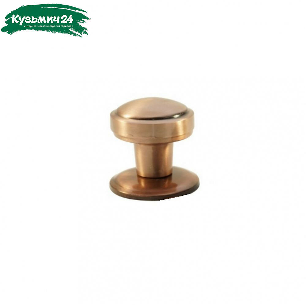 Ручка дверная Кнопка S6601 50 мм-144g AC металлическая на стержне медь