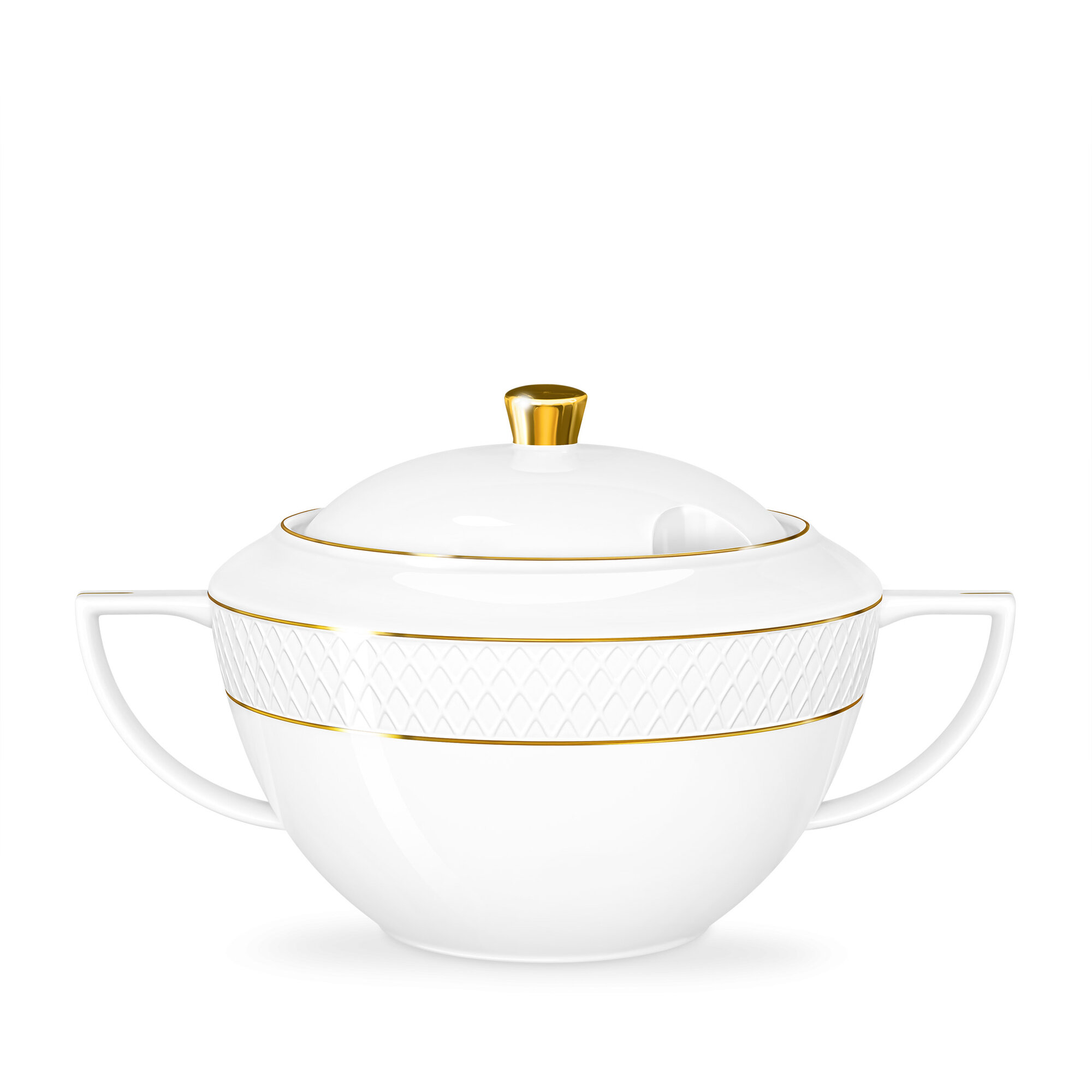Супница с золотыми линиями 2800 мл WL‑880102511/A