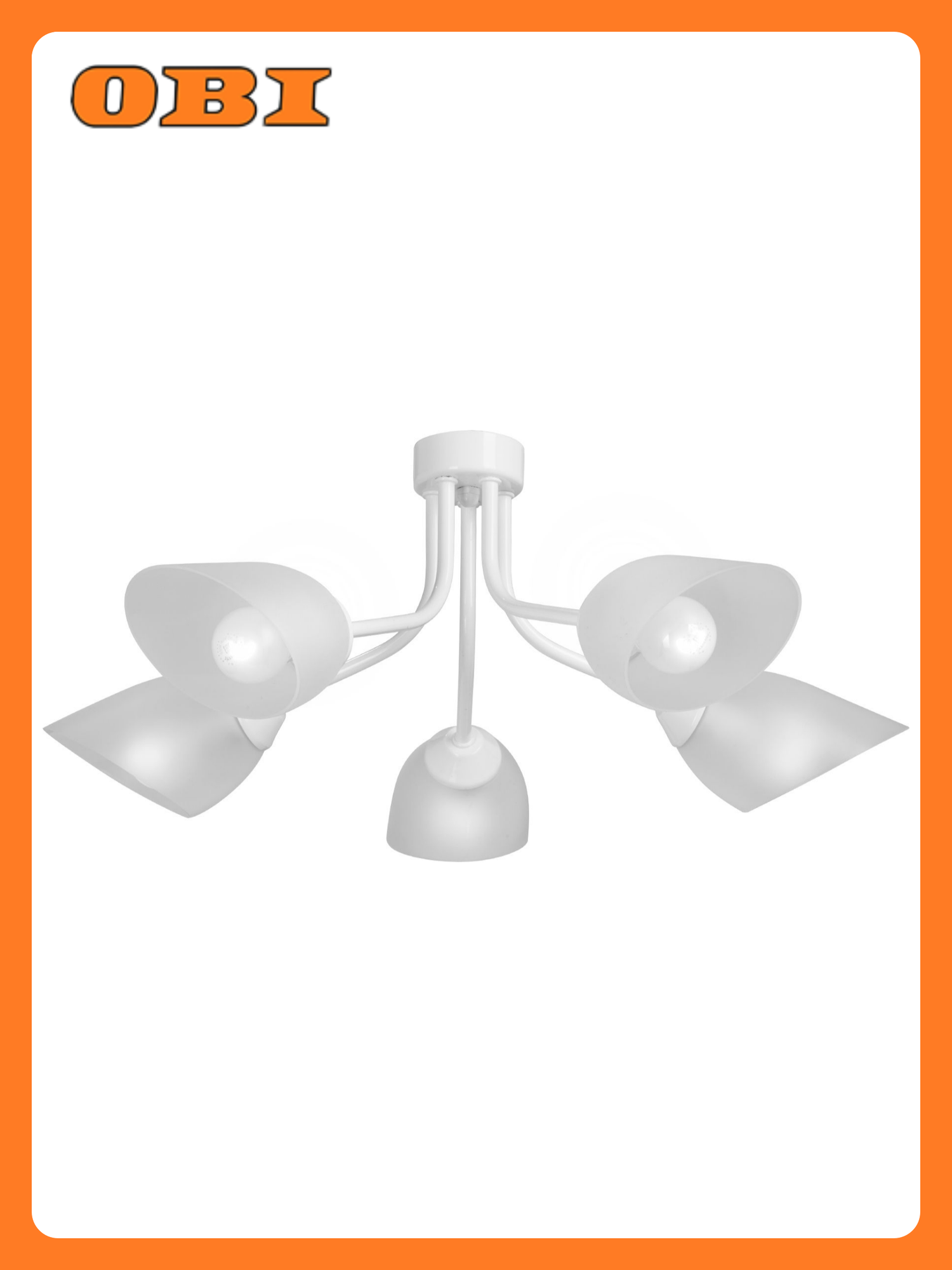 Потолочная люстра Vitaluce V3184/5PL белая 5ХE14Х40ВТ