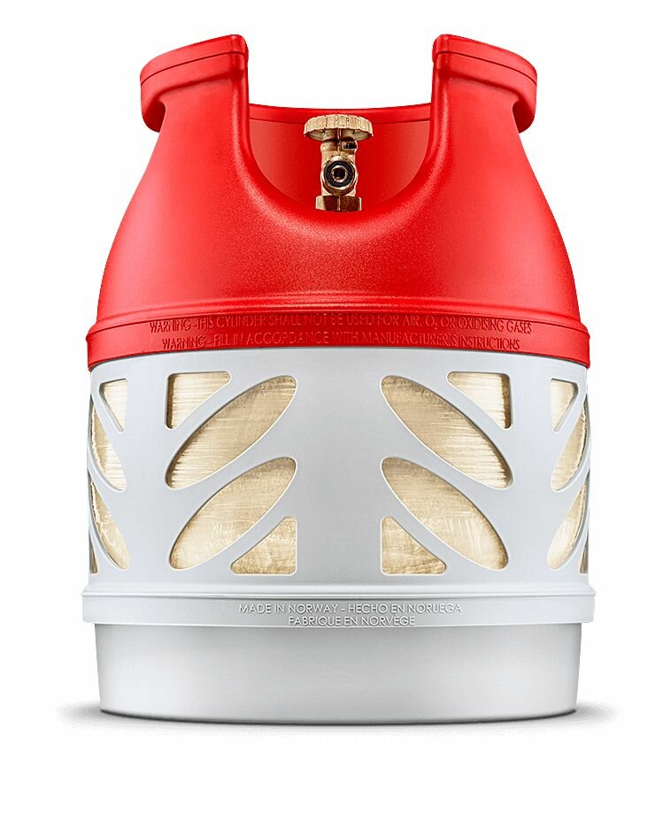 Композитный газовый баллон Hexagon Ragasco 125л пропановый для гриля и барбекю (Баллон газовый пустой)