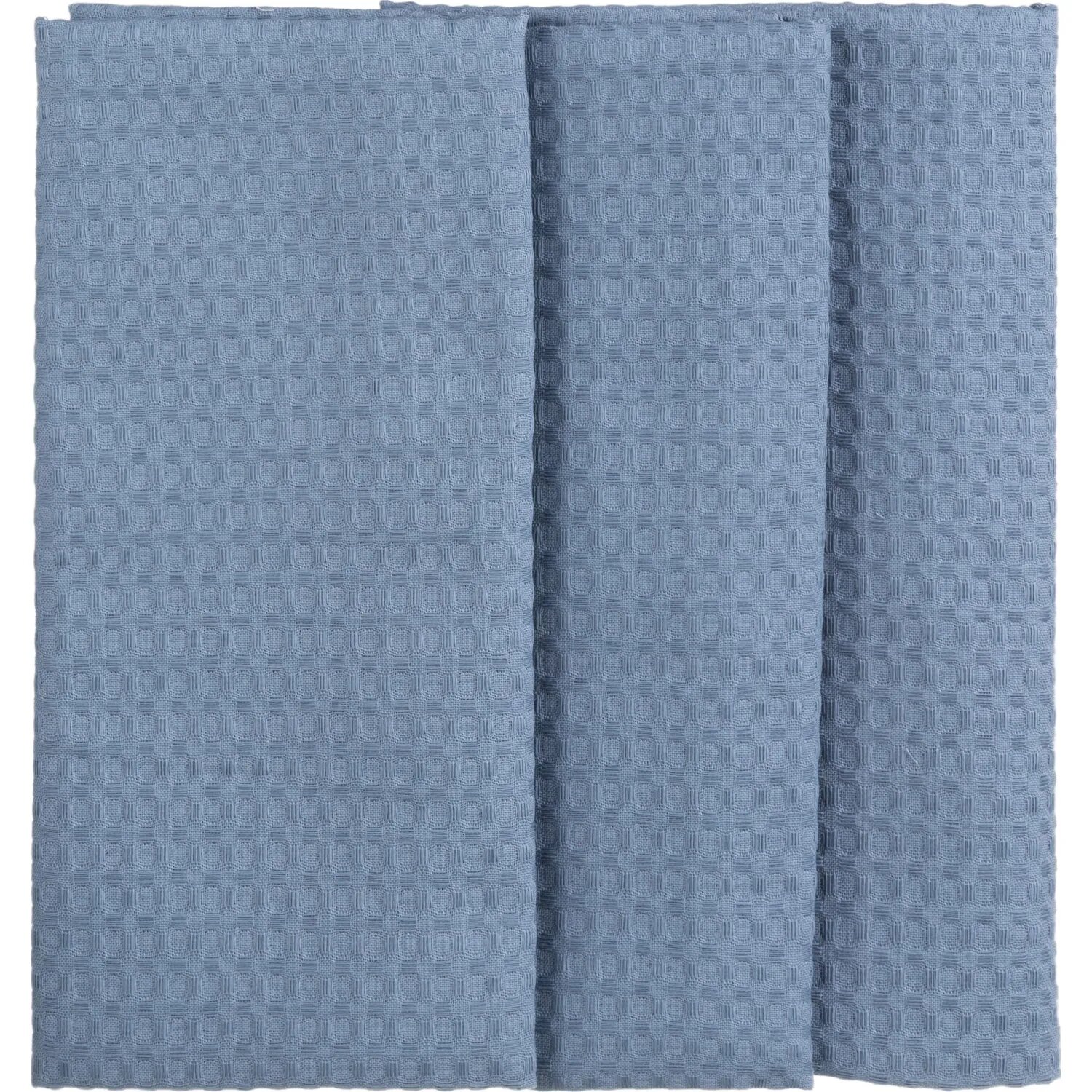 Полотенце вафельное Luscan 240 гр/м2, 40х70, яч7х7, серый, 3 шт/уп Luscan