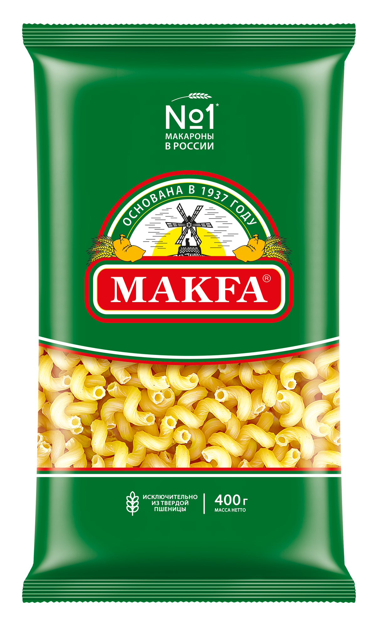 Makfa макароны витки (cavatappi), 400 г