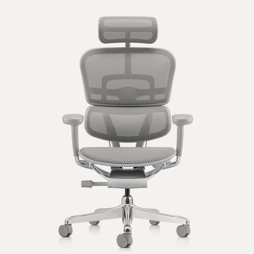 Изображение товара Кресло компьютерное FALTO Ergohuman 2 ST Elite (серый, 5D подлокотники, алюминиевая рама, натяжение сетки)
