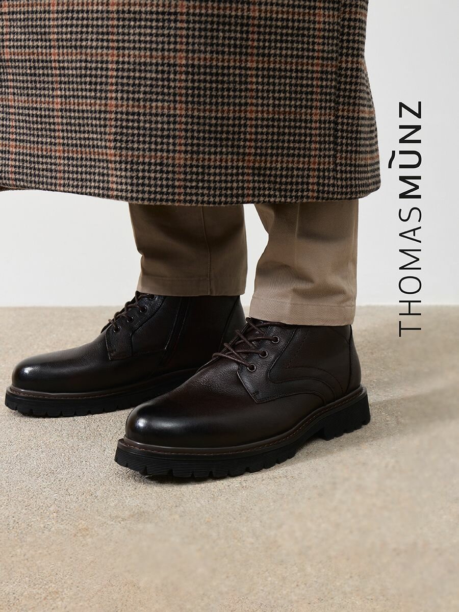 Ботинки дерби Thomas Munz, размер 42, коричневый