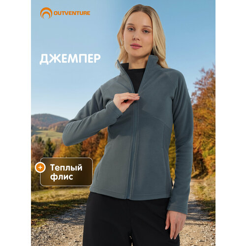 фото Толстовка outventure, размер 46, , петроль