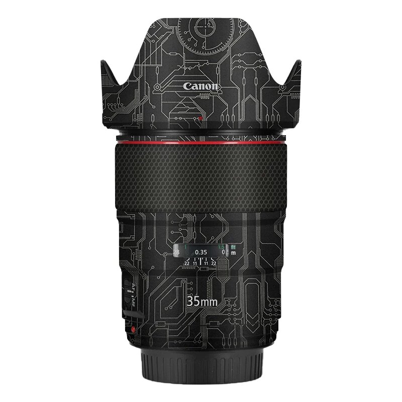 Meiben Tang 3M Цифровая Узор Защита Линзы для Объектива Canon EF 35mm f/1.4 II - Темно-Золотой
