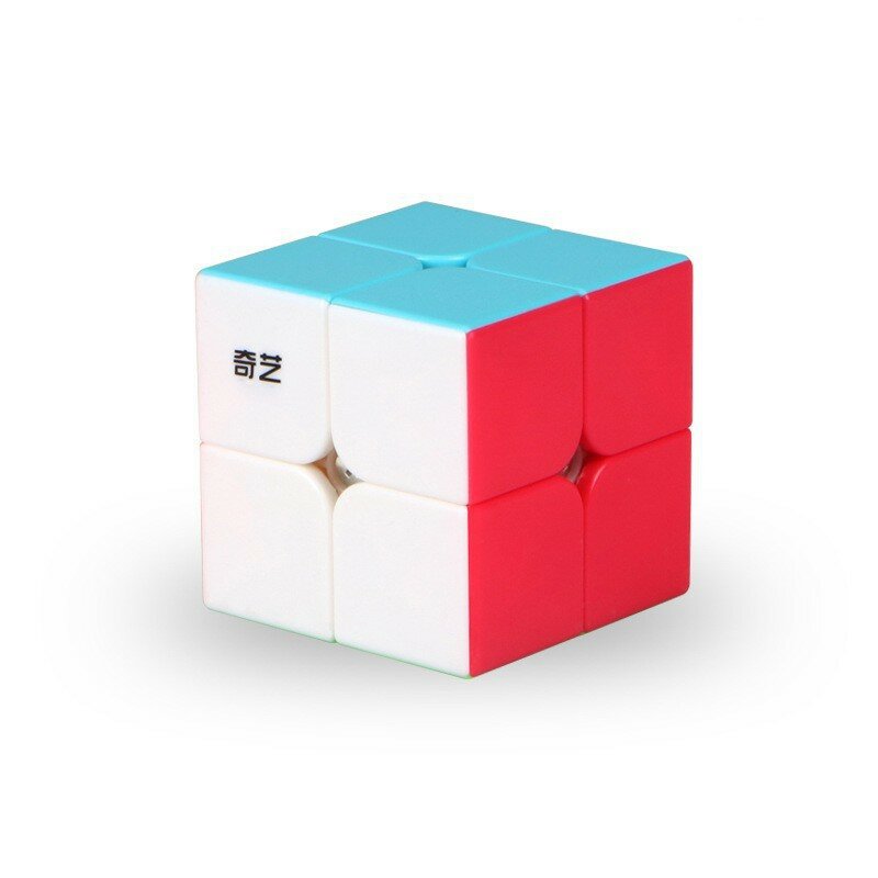 Qiyi 2x2x2 Волшебный куб Пазл для детей, цветная конструкция, плавное вращение, обучающая игрушка