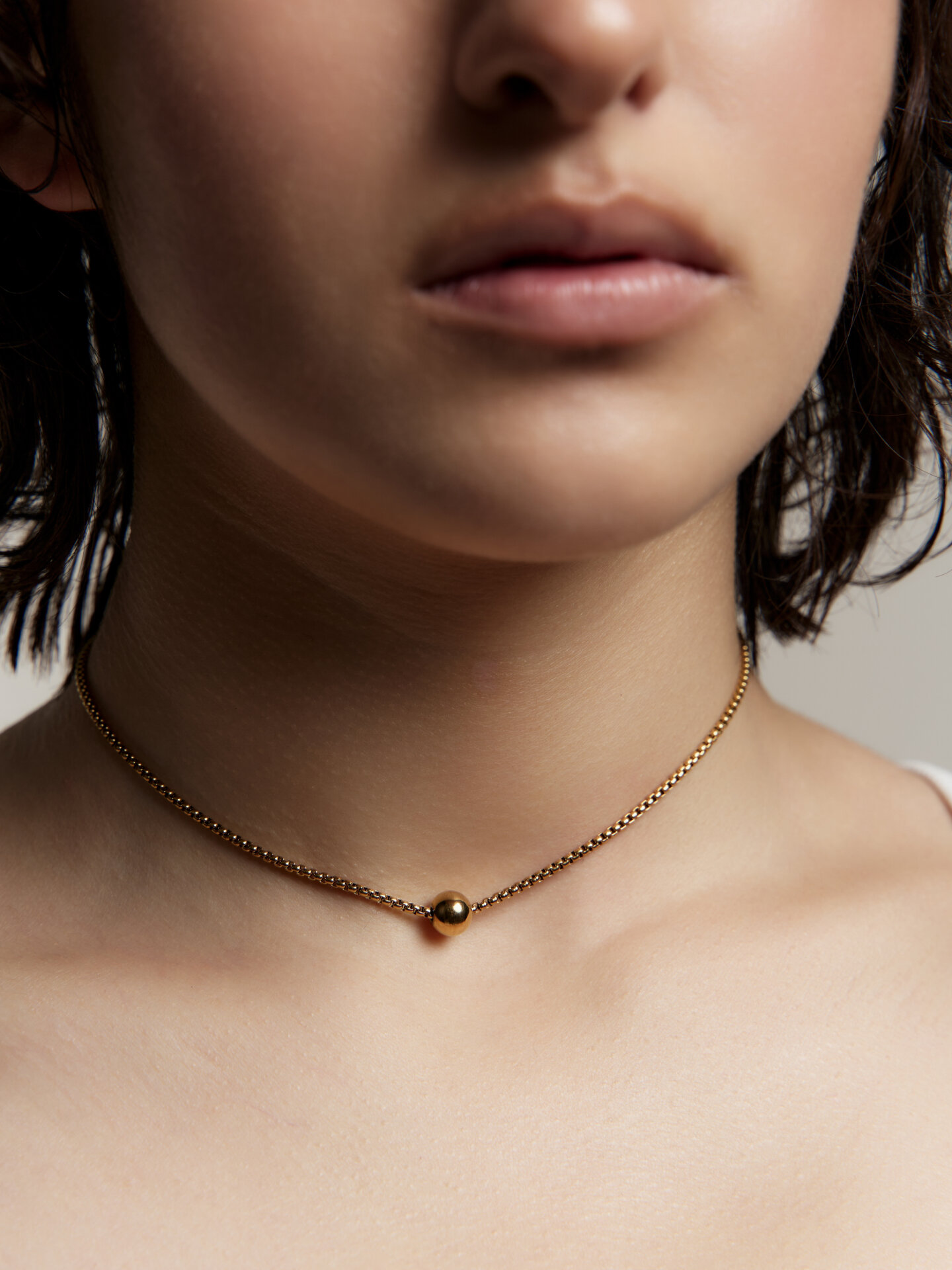 Чокер RESURS, длина 36 см, золотой — фото 1