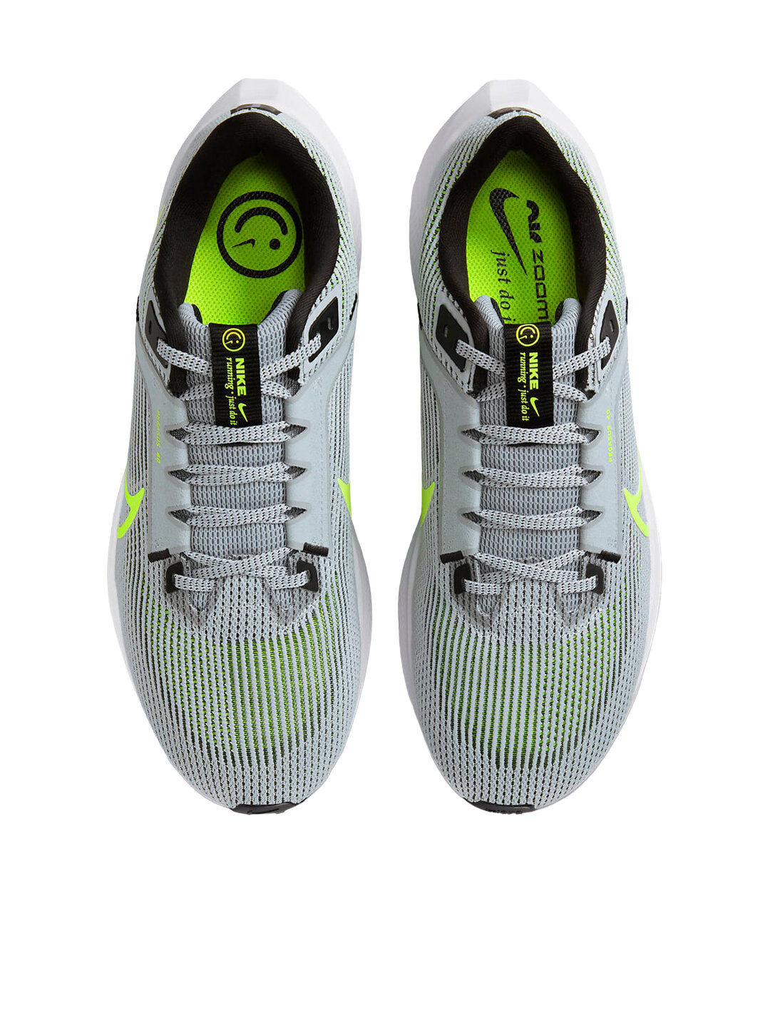 Кроссовки NIKE Air Zoom Pegasus 40, размер 8.5 US, Wolf Grey/Black/White/Volt — фото 1