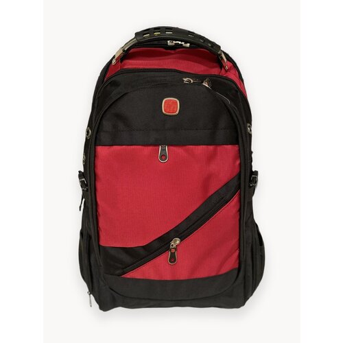 Рюкзак мужской городской повседневный красный 8810