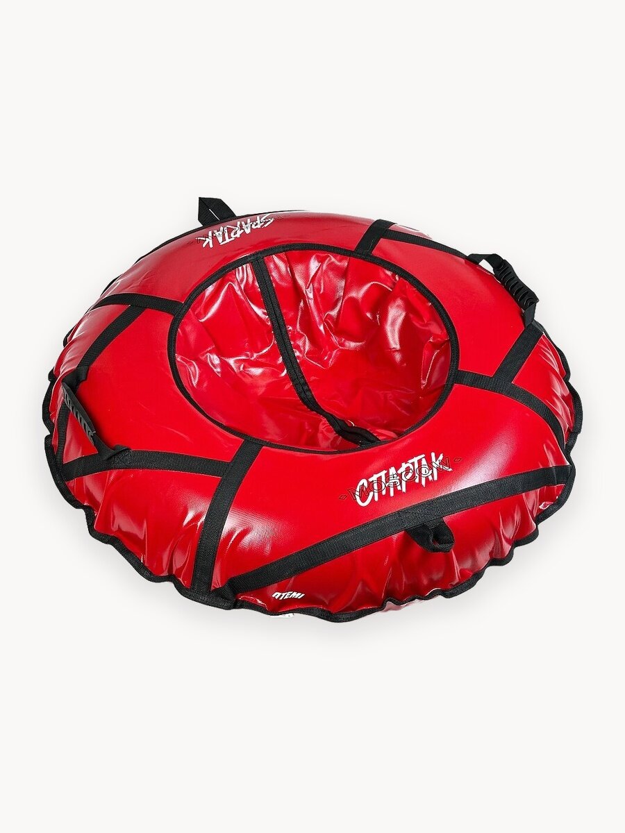 Ватрушка-тюбинг Спартак Москва 100 см, красный, с ручками, ПВХ