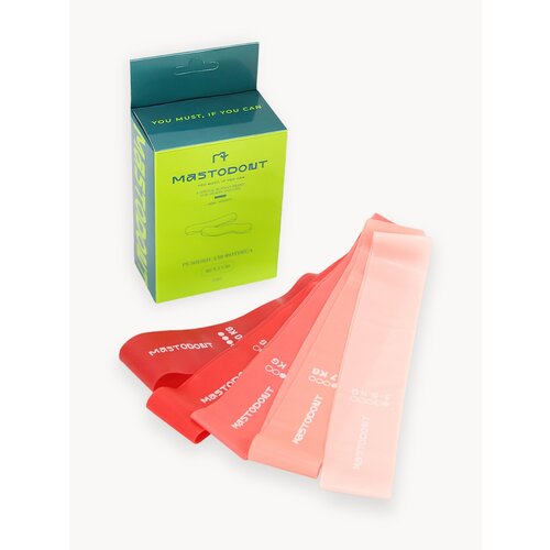 Резинки для фитнеса, фитнес резинки набор 5шт, 3-20 кг, розовые