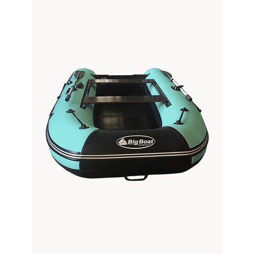 Надувная, под мотор, килевая лодка из ПВХ для рыбалки Bering (Беринг) 380К пол-книжка