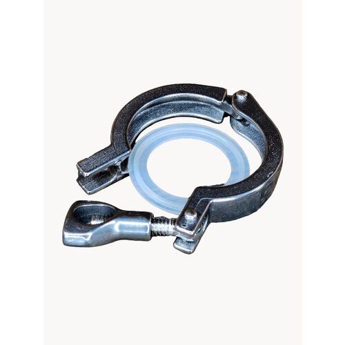 Хомут кламп 2 дюйма с силиконовой прокладкой