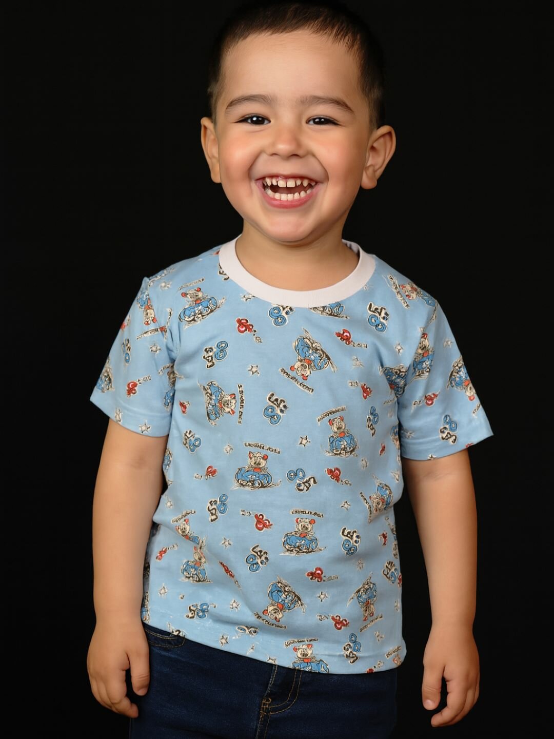 Футболка DNZ, комплект из 2 шт., размер 98, голубой — фото 1