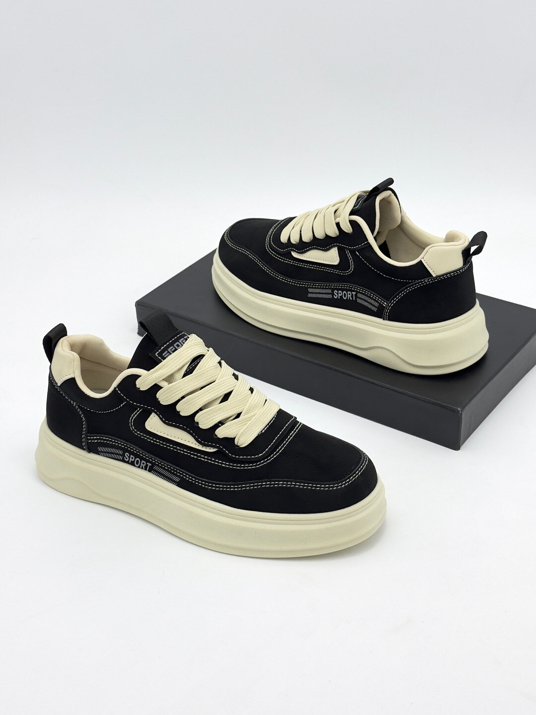 Кроссовки , размер 39, чёрный, серый — фото 1