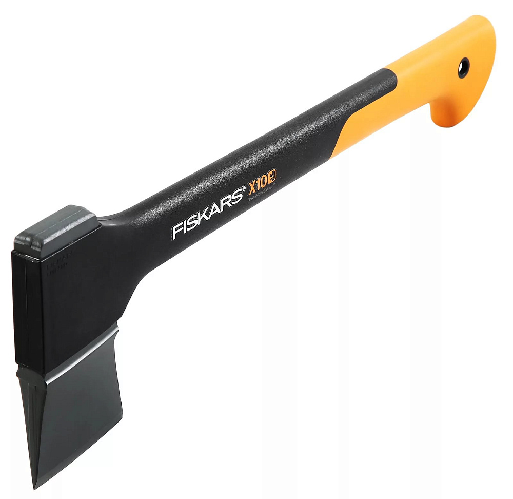 Топор Fiskars / Фискарс X10-S универсальный плотницкий из стали и полиамида длина 44см / ручной инструмент