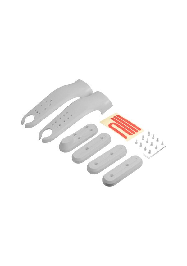 Аксессуары для скейтборда Xiaomi M365 / Pro / 1s, пластиковая защитная накладка на переднюю вилку, светоотражающий комплект, белый цвет
