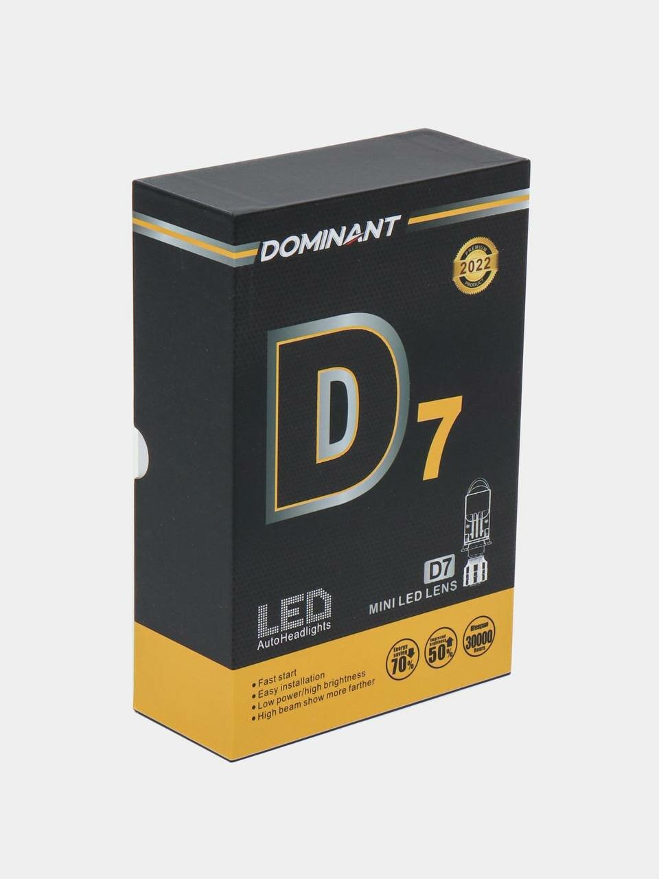 Лампы Dominant D7, H4, LED, срок службы 30 000 ч, для GM и других марок