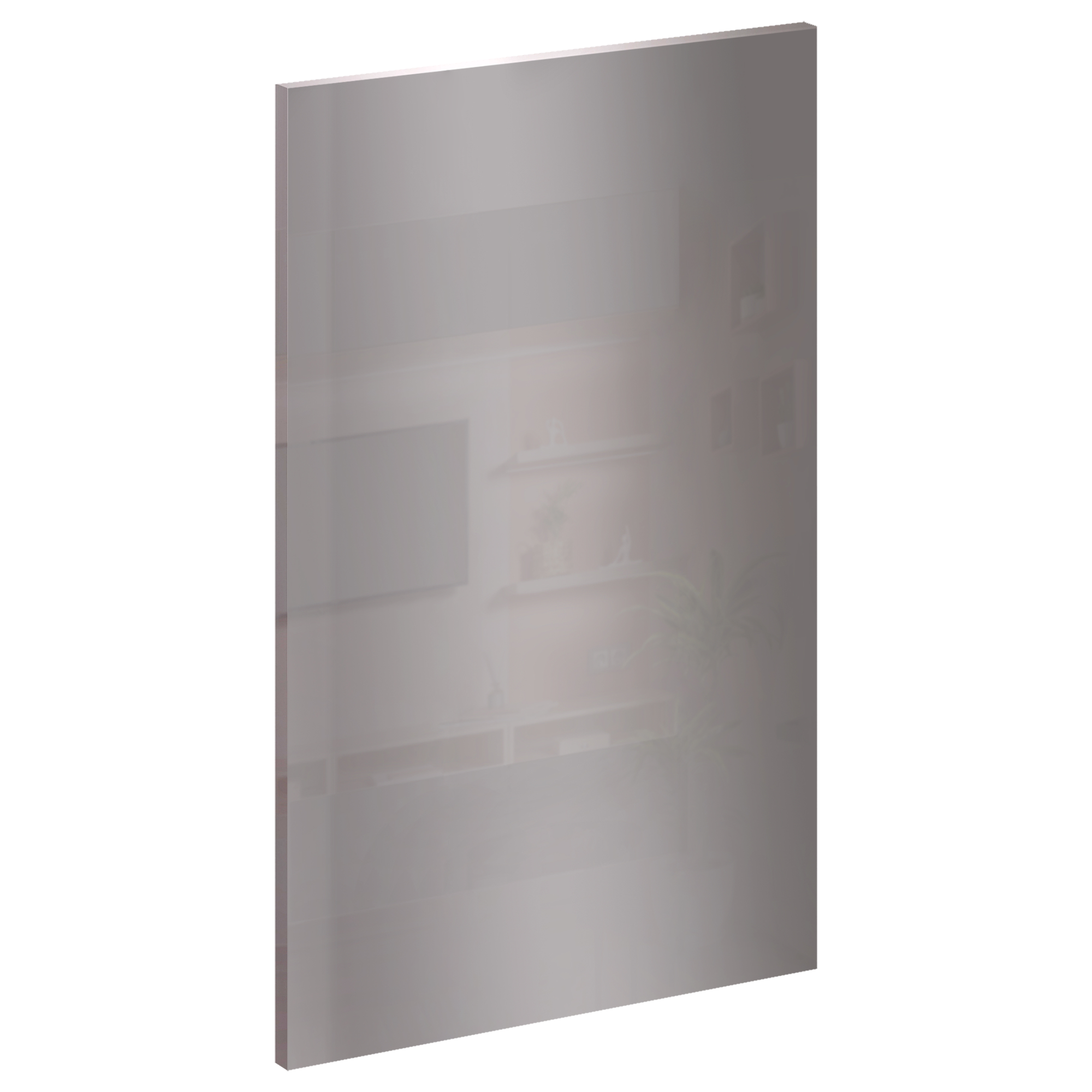 Дверь для шкафа Лион Аша грей 59.6x38x1.6 см ЛДСП цвет серый