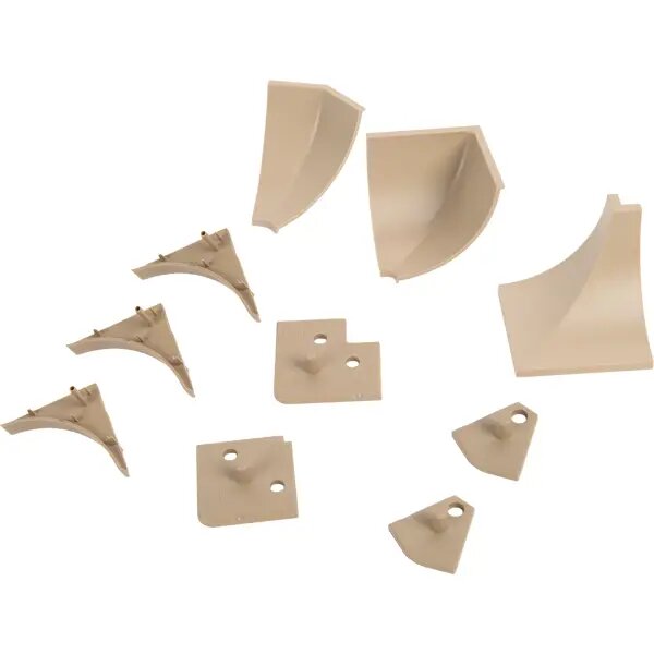 Заглушка для плинтуса ПВХ цвет коричневый 6 шт