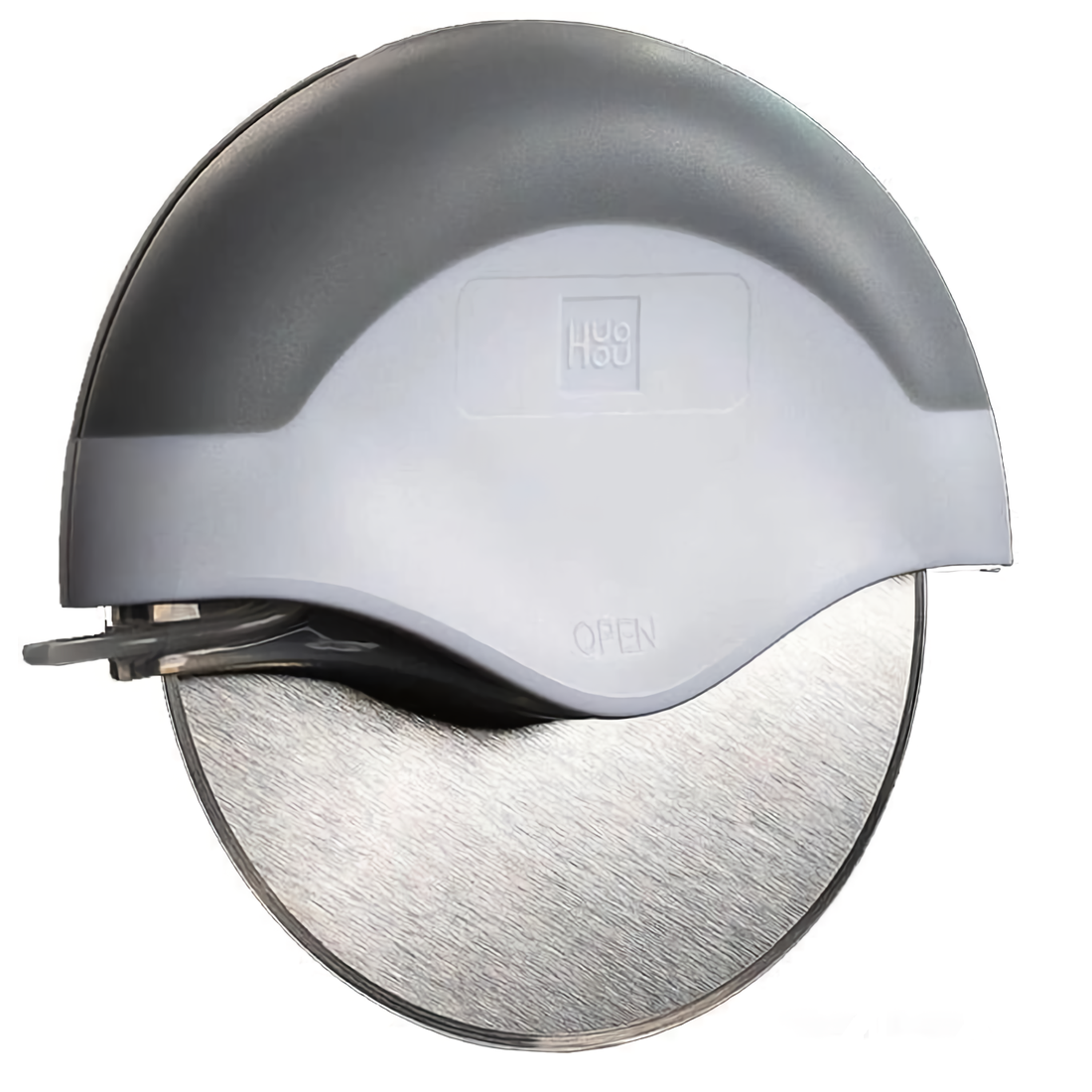 Круглый нож для нарезки пиццы и пирогов Huo Hou HU0082 серый